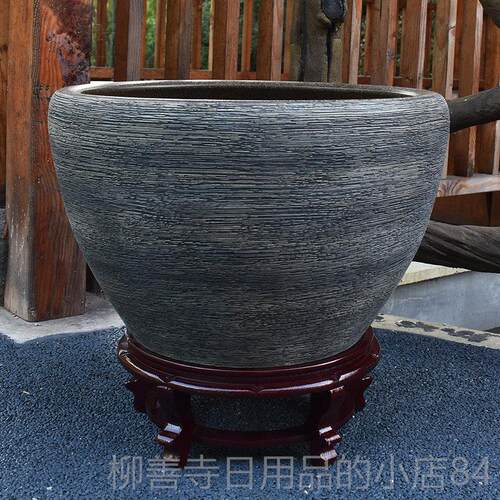 正品景德陶瓷缸鱼缸盆古典龟家用金鱼缸缸客厅镇超大鱼缸碗鱼莲花