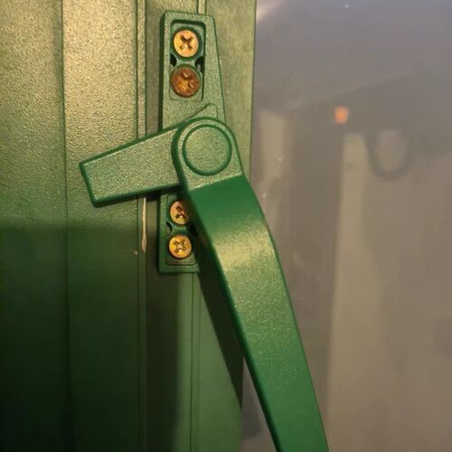 50型铝合金窗把手塑钢窗执手铝塑门窗7字单点锁扣幕墙外开窗拉手