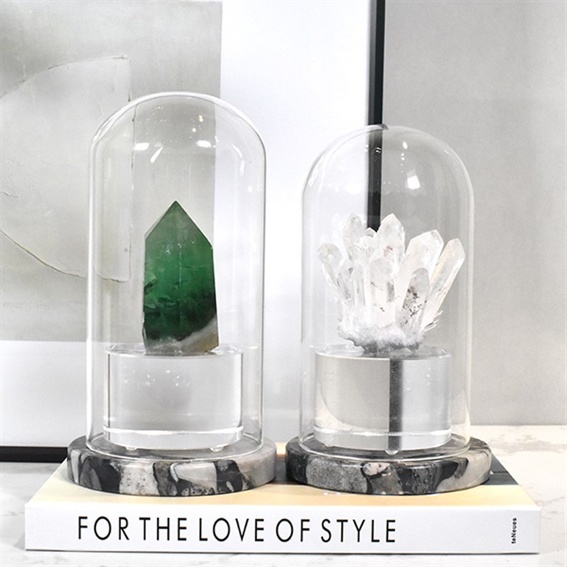 现代创意天然白晶簇水晶摆件别墅样板间客厅酒柜玄关桌面软装饰品