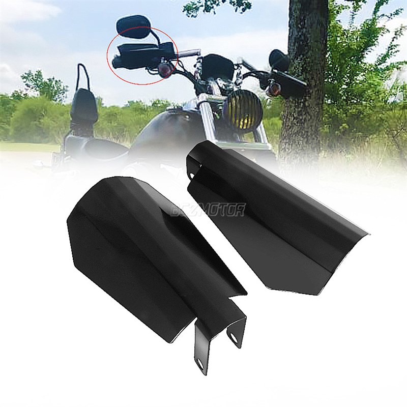 摩托车哈雷滑翔运动者883戴娜软尾改装护手罩手把挡风罩防摔防风