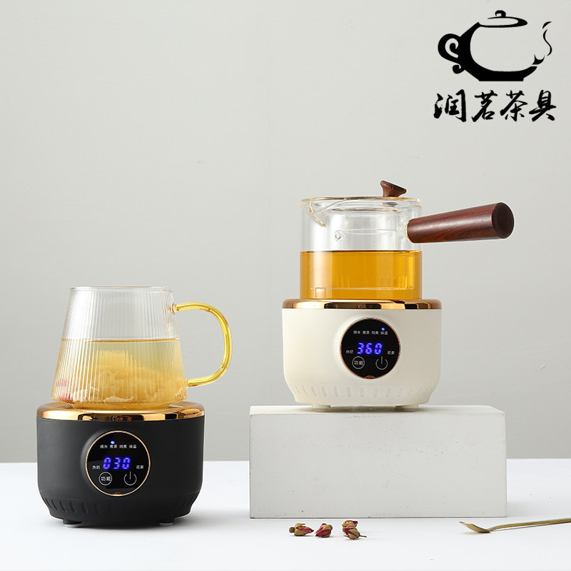 300W迷你电陶炉办公室小茶炉保温垫罐罐茶烤茶炉子陶瓷玻璃加热炉