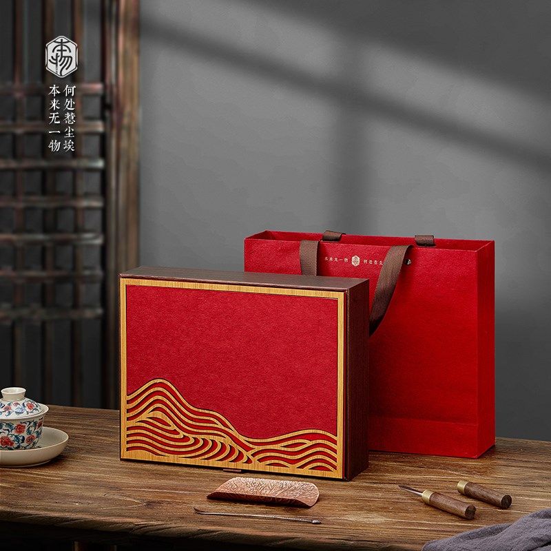 高档357克通用茶饼包装盒空盒老白茶普洱茶古树茶饼茶叶礼盒定制