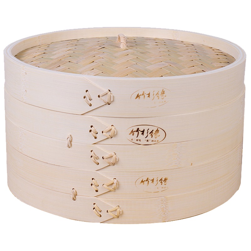 竹蒸笼家用加高加深竹制蒸菜笼屉小蒸笼小笼包竹笼屉手工竹编竹子