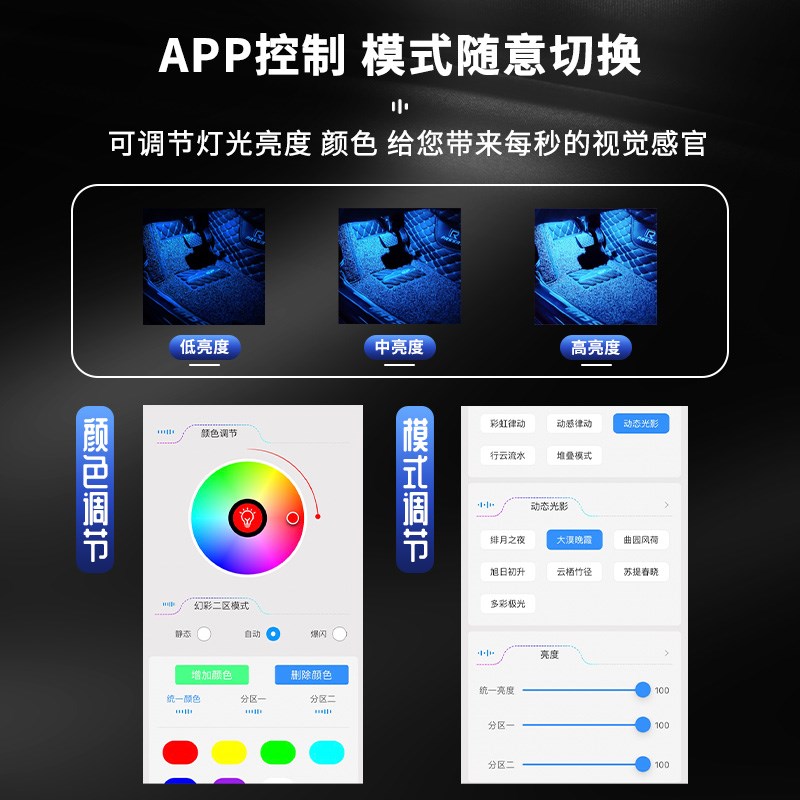 奇瑞艾瑞泽8氛围灯车内改装件装饰专用汽车气氛内饰配件2023款