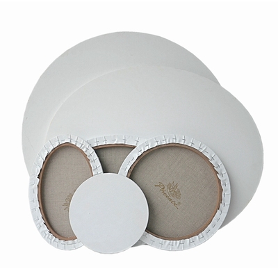 异形纯亚麻框棉麻油画布框圆形椭圆形雨露麻画框油画内框绘画布板