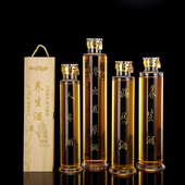 高硼硅玻璃泡酒空瓶3斤装 高档人参空酒瓶密封家用定制空瓶玻璃瓶