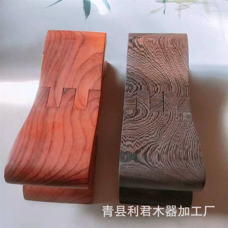 鸡翅木鲁班枕睡枕枕头红花梨鲁班凳睡枕可折叠凉枕颈椎枕