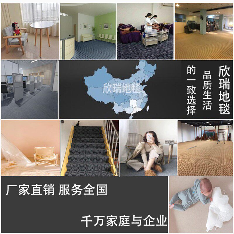 家用可裁剪房间地毯卧室整铺耐脏出租屋商用办公室满铺地垫大面积