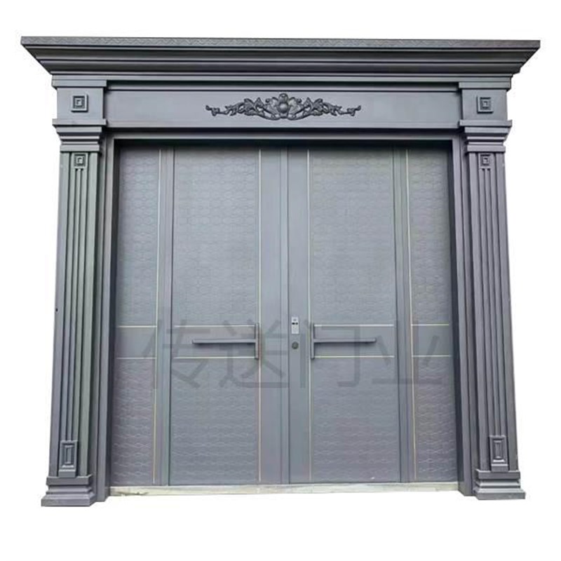 别墅大门铸铝防爆防盗门家用入户铝锌合金进户门开门农村开门