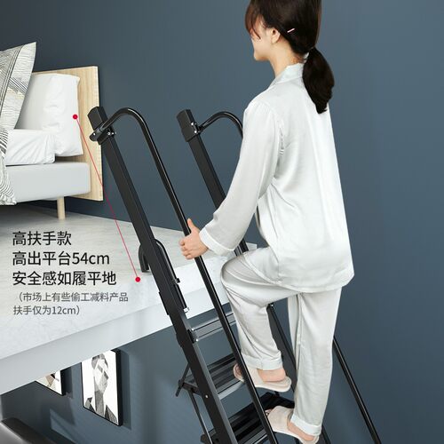梯子家用阁楼梯楼梯扶手梯铝合金加厚室内外便捷爬梯多功能工程梯