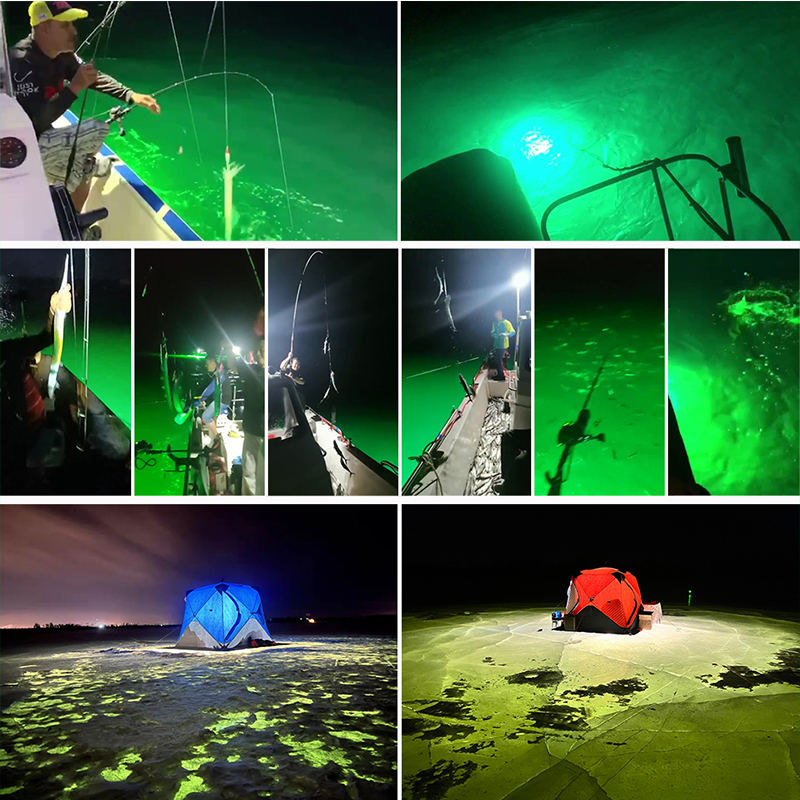 船威1000w水下诱鱼灯集鱼灯水灯带鱼鱿鱼灯led水下灯水底灯捕鱼灯