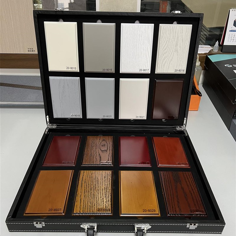 新款烤漆整木原木实木基材油漆工艺柜子木板橱柜木门室内色卡定制