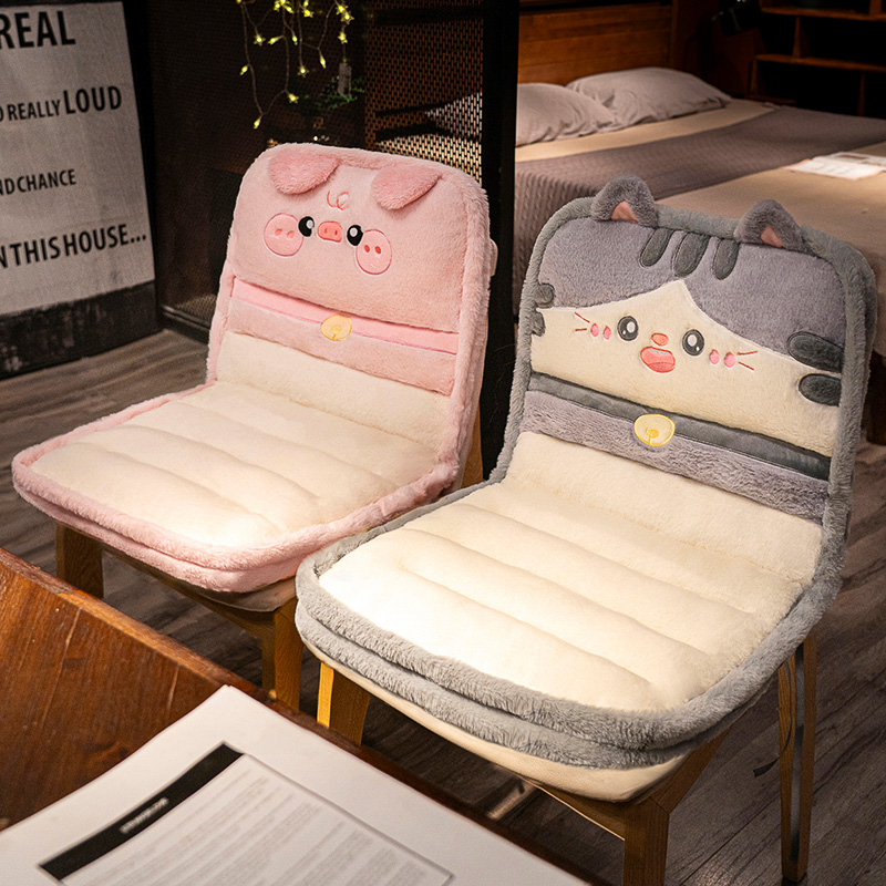 坐垫屁垫办公室久坐靠垫靠背一体学生宿舍座椅垫懒人椅子屁股垫子