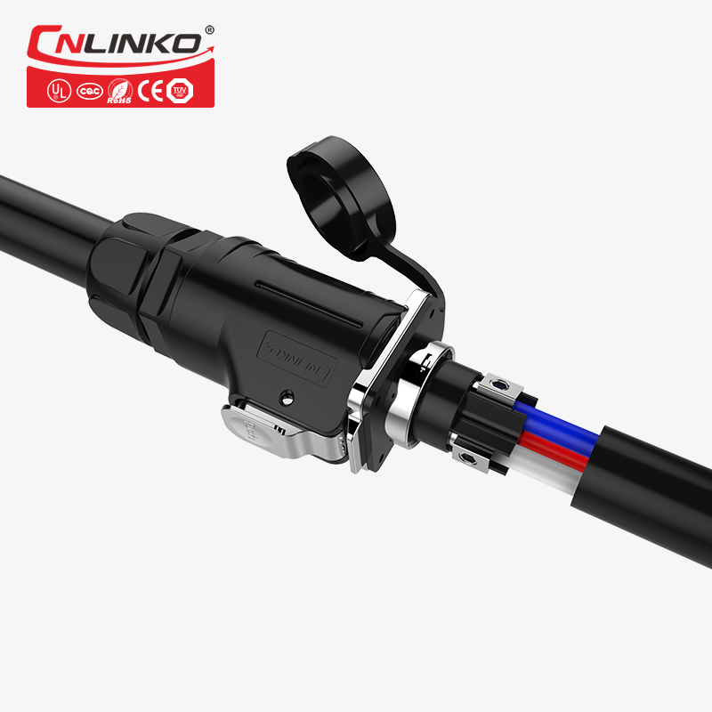 凌科LP28大功率新能源锂电池公母防水航空连接器插头插座2-8芯