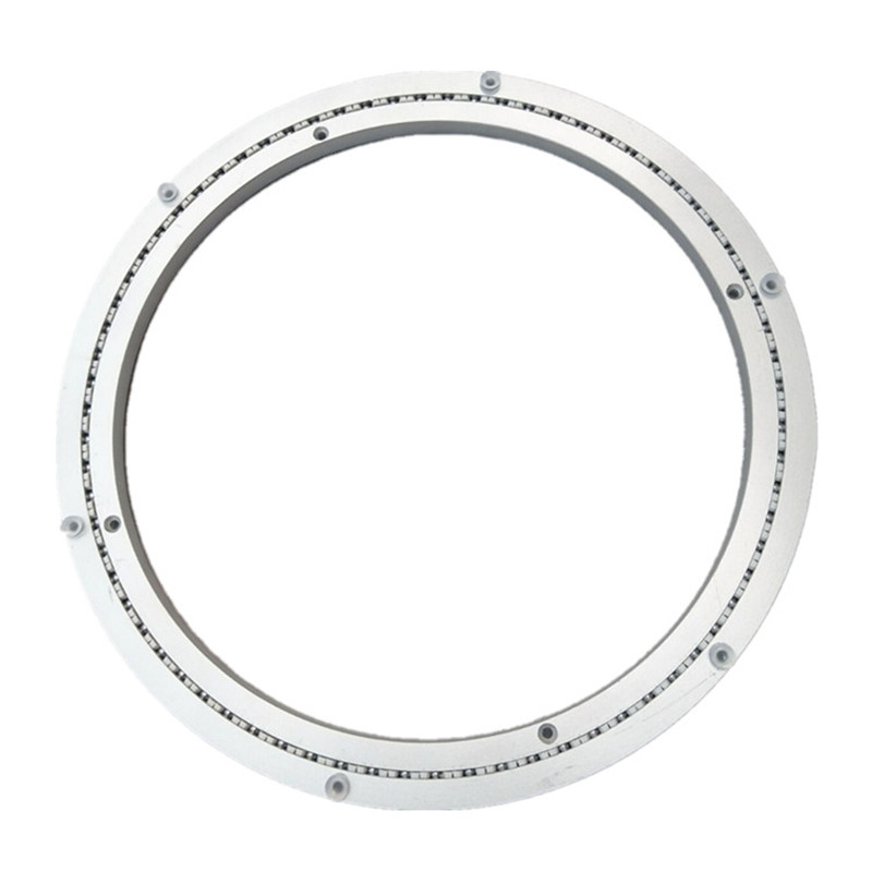 消音餐桌转盘底座铝合金静音转芯圆桌防滑轨道木质大理石玻璃轴承