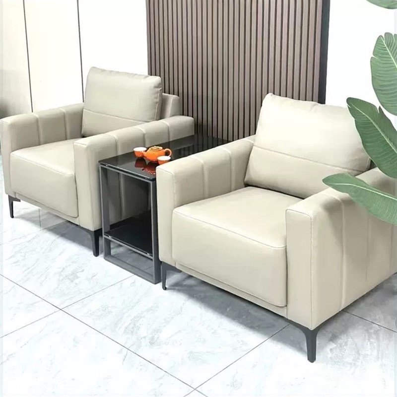 办公沙发单人位接待室商务休息区会客厅简约小沙发办公室茶几