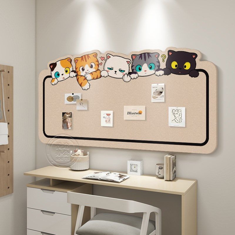 毛毡板墙贴照片墙展示墙背景板羊毛毡高级感创意拍立得墙上装饰品