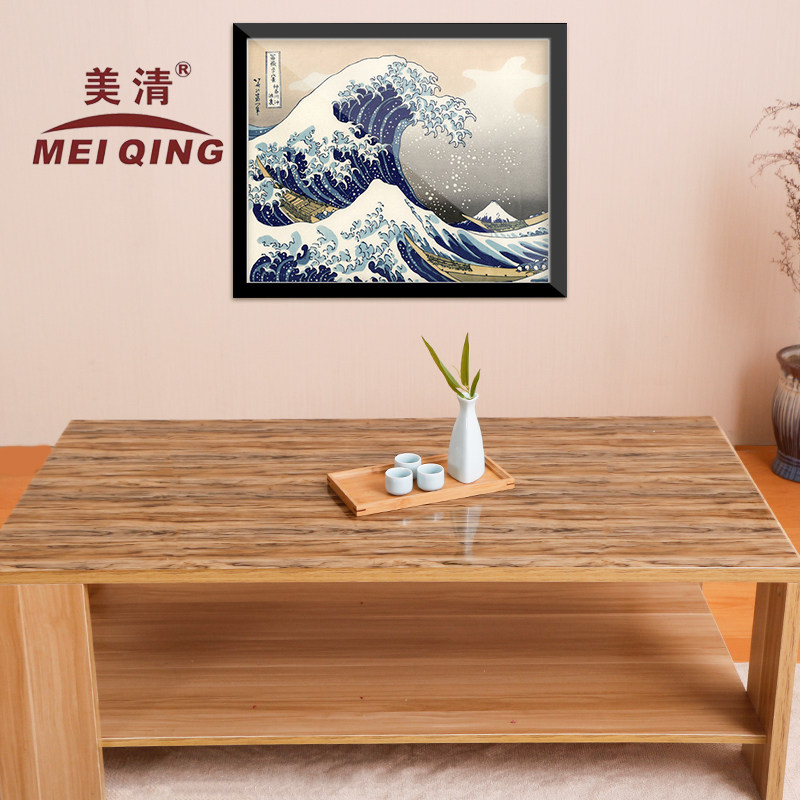 桌垫胶垫桌面茶几软玻璃隔热垫子加厚水晶垫仿木桌布木纹防水防烫