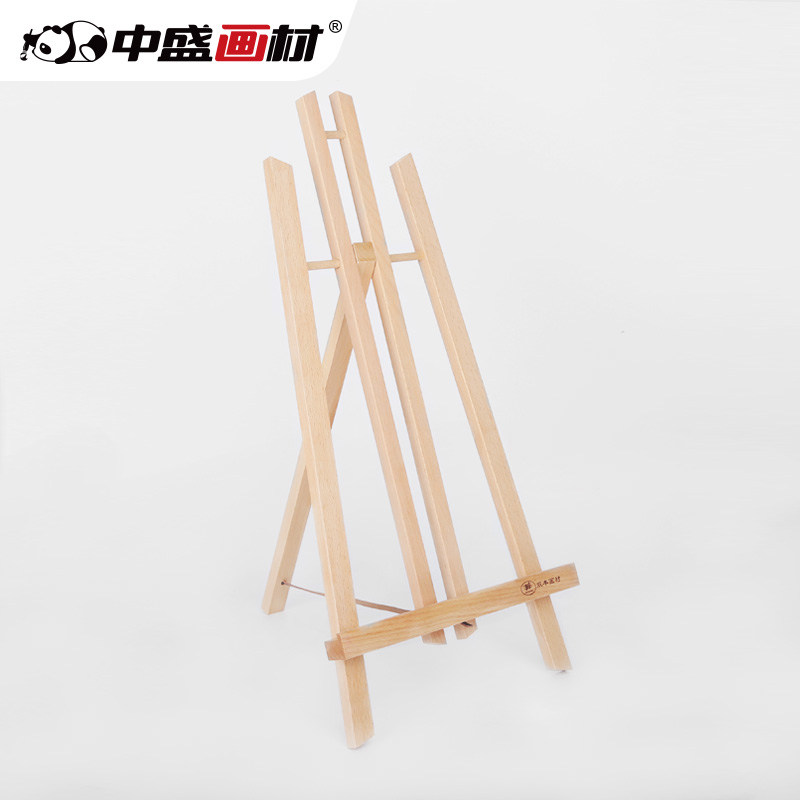 榉木制50cm桌面小画架 相框架/微型画架/广告展示架/木质油画架