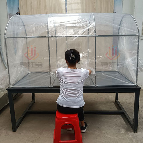 食用菌接种箱香菇木耳接种罩双人双面接种房不锈钢支架薄膜接种帐