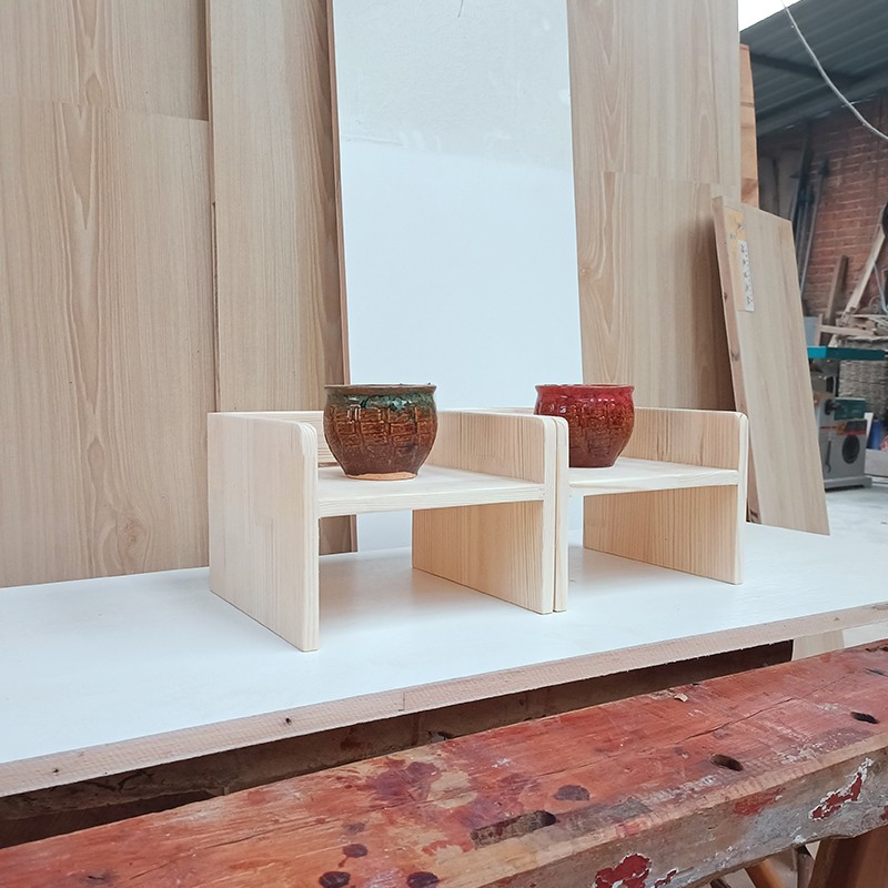 实木狗碗猫咪碗用碗盆保护颈椎防打翻宠物餐桌架子支架托架增高架