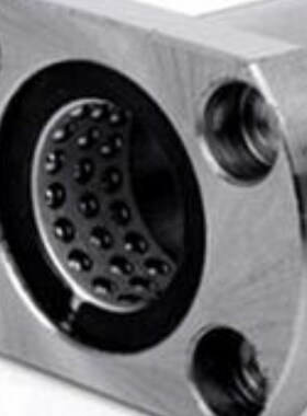 LBHC6 8 10 12 20对边法兰旋转线性滚珠衬套LBHCW6 8 10 1216镀镍