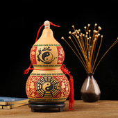 天然开口特大葫芦五帝钱挂件真胡芦门口卧室带盖八卦家居葫芦摆件