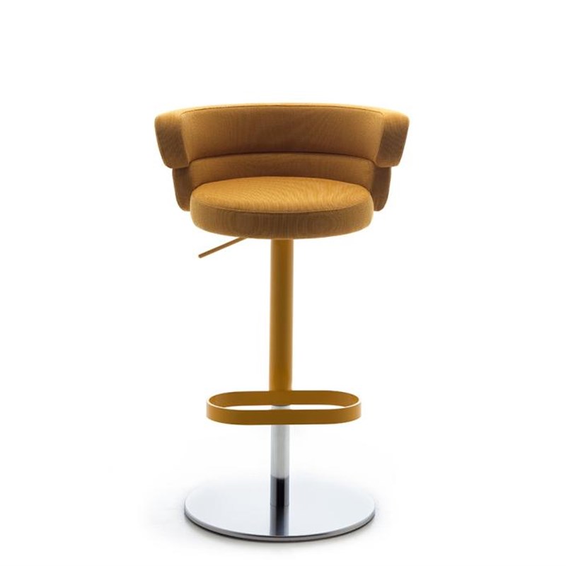 简艺 设计师定制家俱可升降吧椅KTV吧台椅旋转真皮吧凳金属餐桌椅