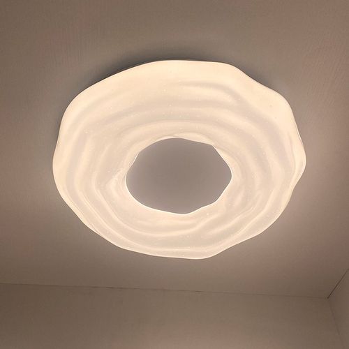 主卧吸顶灯奶油风简约现代创意曲奇卧室书房灯温馨儿童房LED灯具