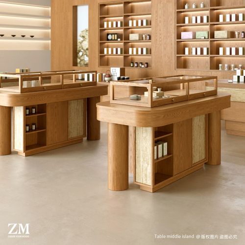 玻璃精品展示柜中岛台文创陶瓷玉器首饰银饰陈列柜货架眼镜店定制