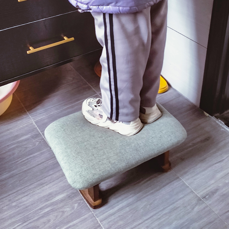 幼儿洗手台阶凳儿童踏脚凳洗漱台踩脚凳刷牙凳家用小凳子实木矮凳