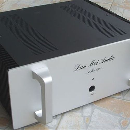 纯后级AR998功放机箱带大型外露散热器DIY功放机箱