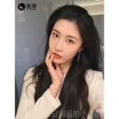 高档假发女夏长发轻发薄蕾丝辫i发隐形自然真z发中分长全直汉服全