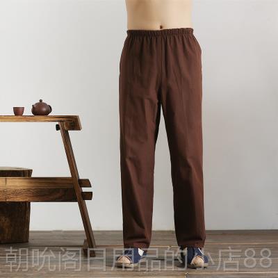 高档李小龙裤款子极服太练功武术灯笼运动表演休闲咏春拳服装夏男