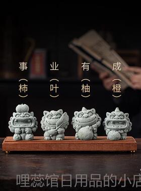 高档文创貔招财貅业有面成家居桌事摆件国潮送同事伴手礼中国特色