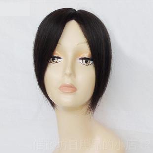 正品假发片女长递真发发顶盖补发发片头发顶假针发块手织白发隐形