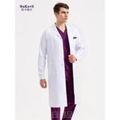 医生男服形牙口腔科医护整师短袖 正品 高端白大褂长袖 实验室医师工