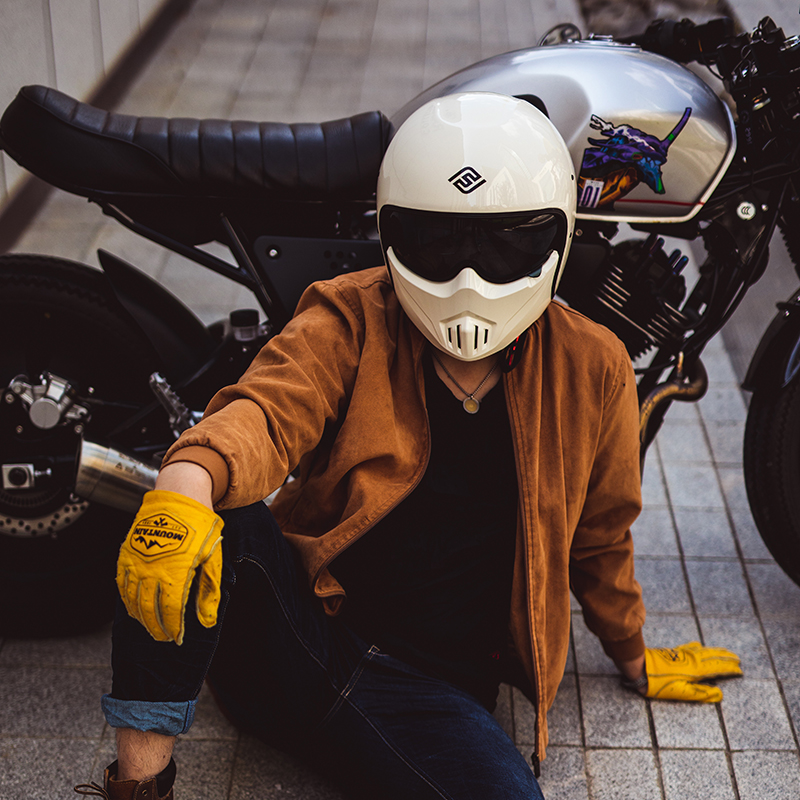 FASEED碳纤维摩托车头盔全盔男士夏季女机车复古巡航冬季组合半盔