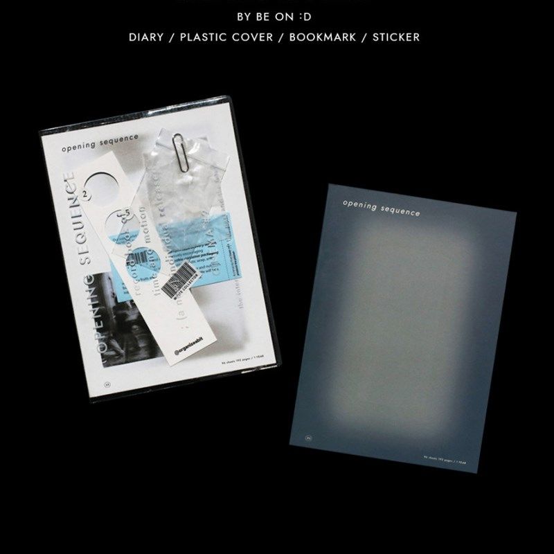 2025年韩国Be on d印字胶套B6手账日记本八分格周计划日程记事本