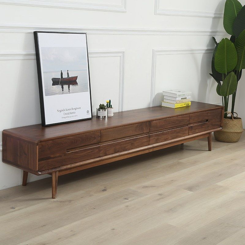 现代家俱定制纯实木白橡木电视柜北美黑胡桃木樱桃木电视柜白蜡木,住宅家具,电视柜,淘宝优惠券,粉丝福利购,淘宝优惠卷