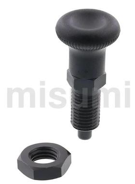 米思米 中精度旋钮柱塞细牙螺纹型 PXAS PXAS10 PXAS12 PXAS16