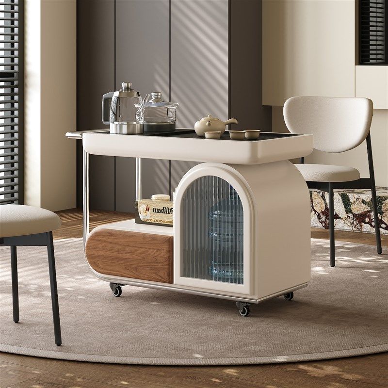 可移动茶台家用小户型茶几沙发边几休闲阳台茶桌烧水壶一体小推车,住宅家具,移动边几/推车,淘宝优惠券,粉丝福利购,淘宝优惠卷