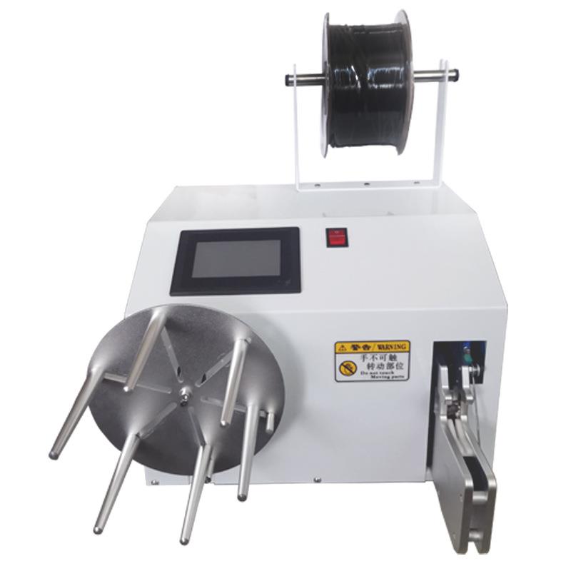 全自动绕线扎线机电源线数据线光缆线绑线机半自动绕线机绕扎带机