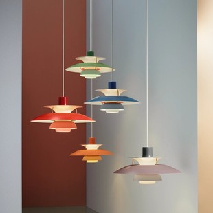 丹麦Ph5北欧餐厅飞碟吊灯简约现代书房咖啡厅吧台创意灯具