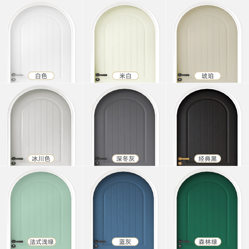 莱仕德木门翻新油漆木门改色漆翻新自刷门换色水性木器漆喷漆木漆