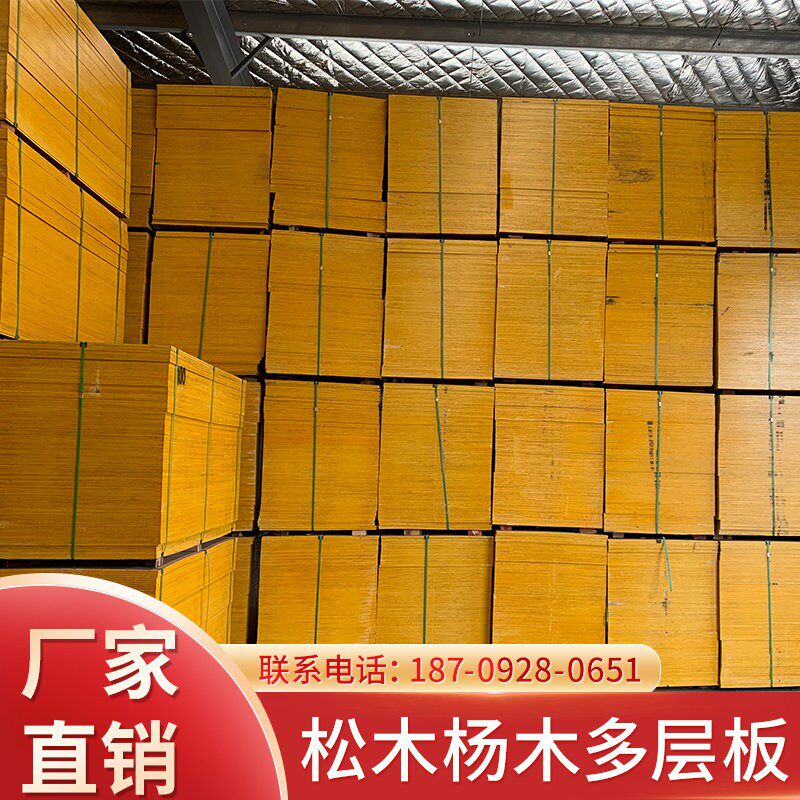 915*1830mm建筑层板 模板 覆膜板 竹胶板木工板竹架板工地用层板 - 实物图