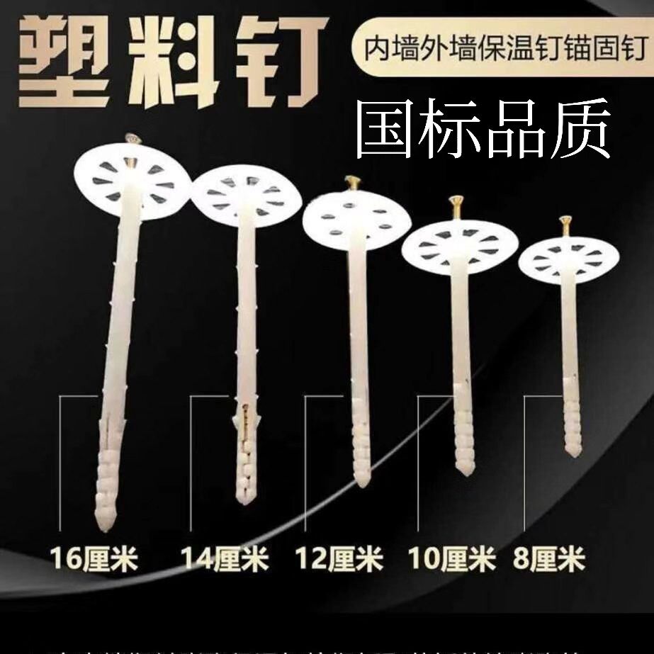 国标外墙保温钉挤塑板岩棉板泡沫板固定可拉拔实验塑料膨胀锚固钉