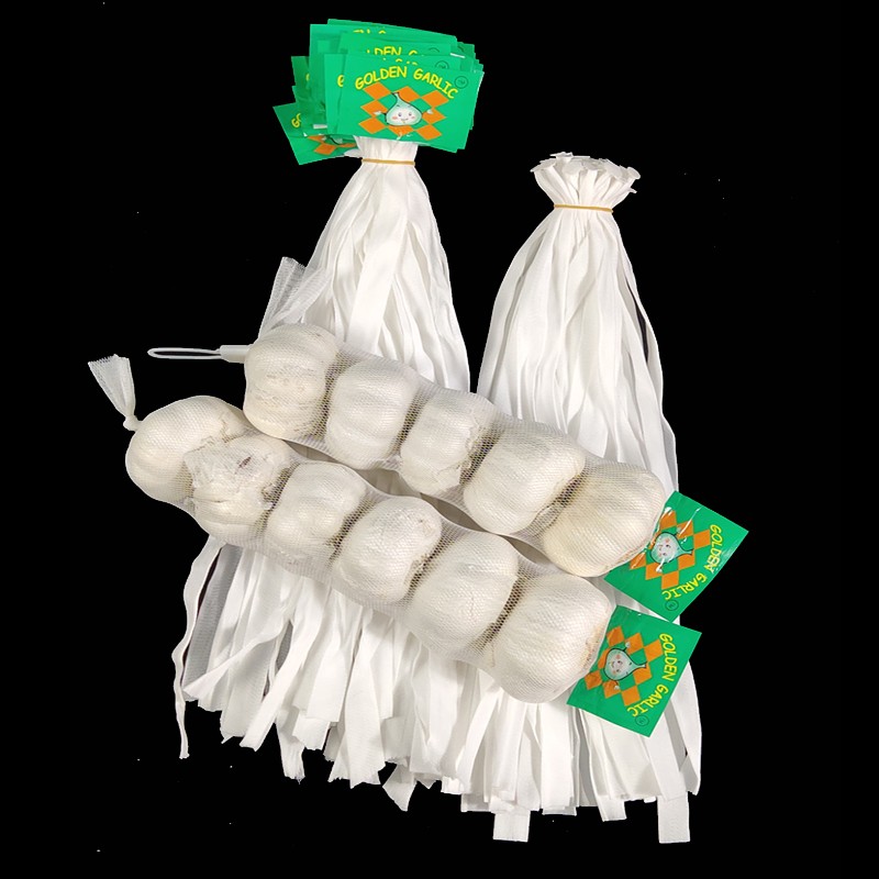 生姜网兜大蒜网袋包装尼龙小眼网兜装蒜头水果网袋带标签姜蒜网兜