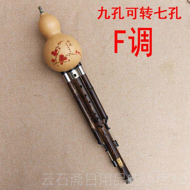 高档九孔葫芦丝紫竹精制演可转七宽音孔域乐器FG降BC调音音准高易