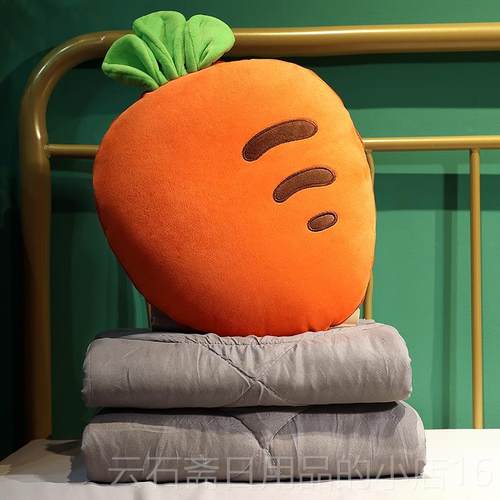 高档抱枕被子两用车载毯汽子二合一车靠枕公室午睡头枕女办生睡觉